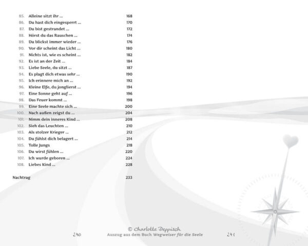 CharlotteDeppisch-Buch1-Wegweiser-fuer-die-Seele-Inhaltsverzeichnis