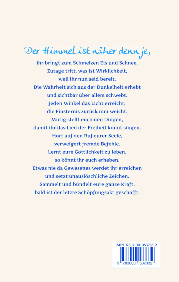 Charlotte Deppisch Buch2 Wegweiser Dem Himmel ein Stück näher, Cover Rückseite mit Gedicht